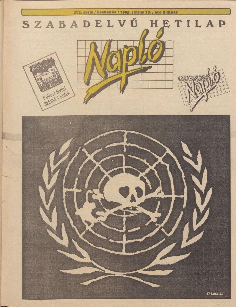 Napló - Szabadelvű hetilap, 6. évf. 1995. július 19. 272. sz.