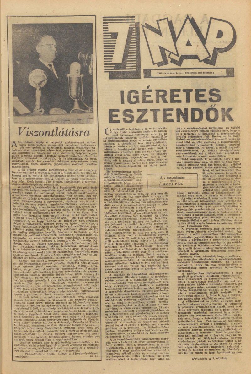 7 Nap, 13. évf. 1958. február 2. 6. sz.