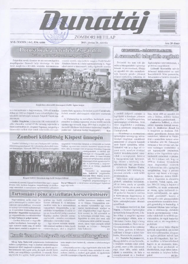 Dunatáj, 17. évf. 2015. június 24. 836. sz.