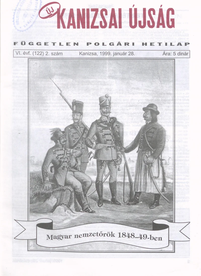Új Kanizsai Újság, 6. évf. 1999. január 28. 2. sz.