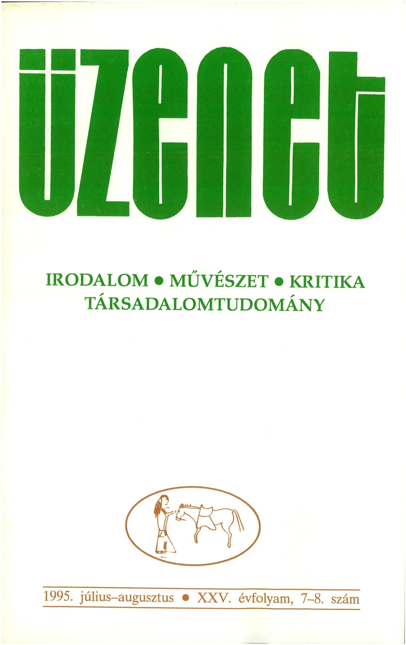 Üzenet, 25. évf. 1995. július – augusztus. 7–8. sz. 349–492. oldal
