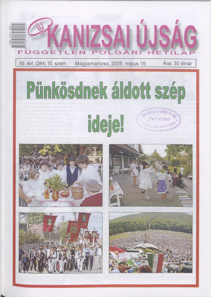 Új Kanizsai Újság, 12. évf. 2005. május 19. 10. sz.
