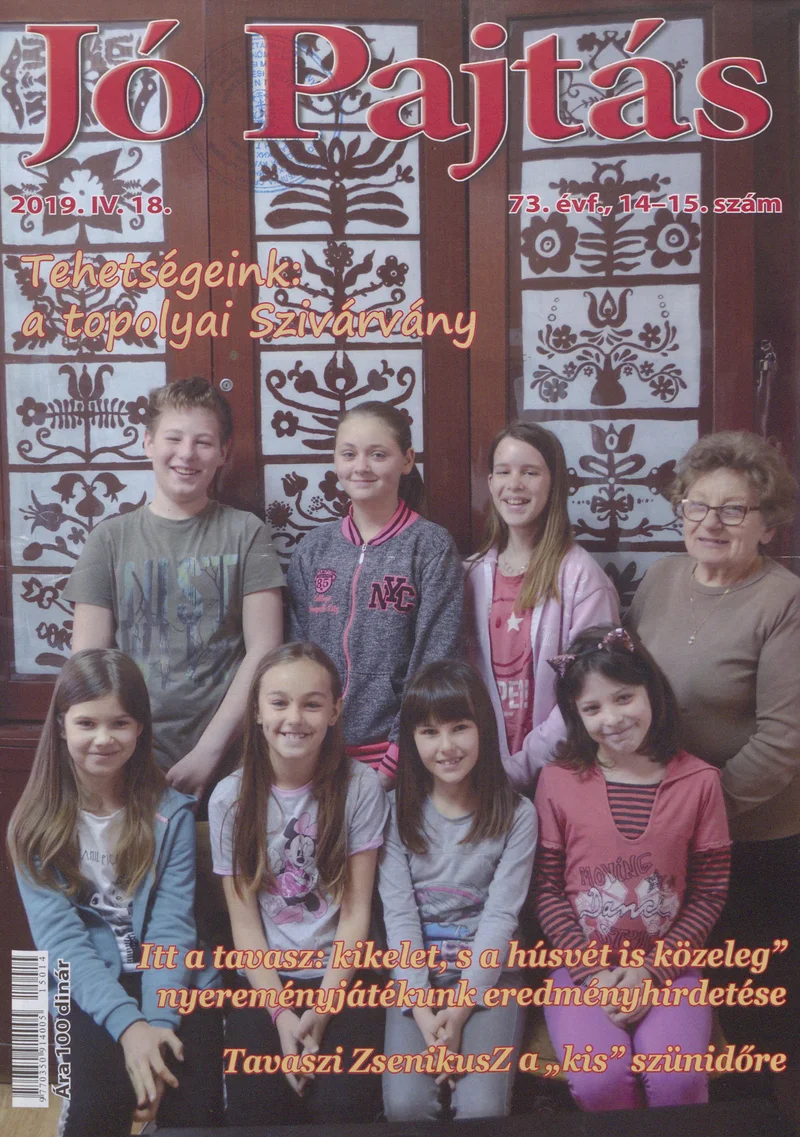Jó Pajtás, 73. évf. 2019. április 18. 14–15. sz.