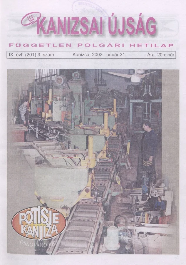 Új Kanizsai Újság, 9. évf. 2002. január 31. 3. sz.