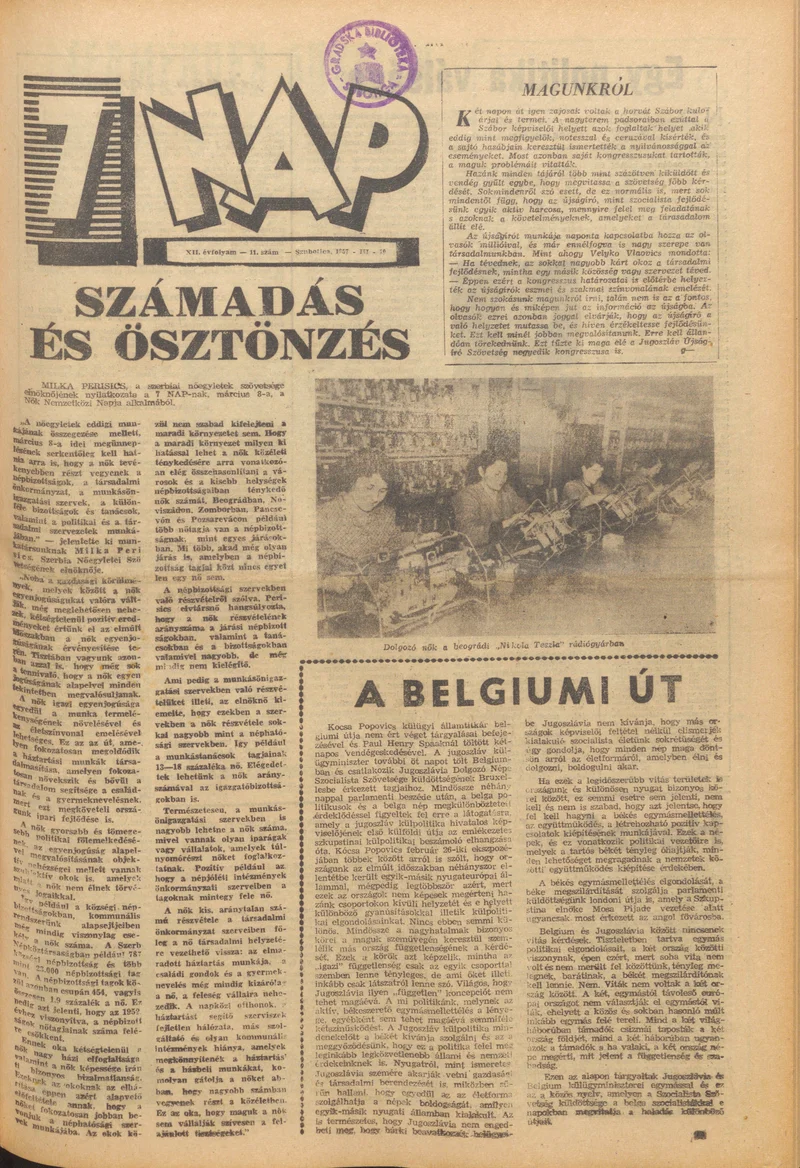 7 Nap, 12. évf. 1957. március 10. 11. sz.