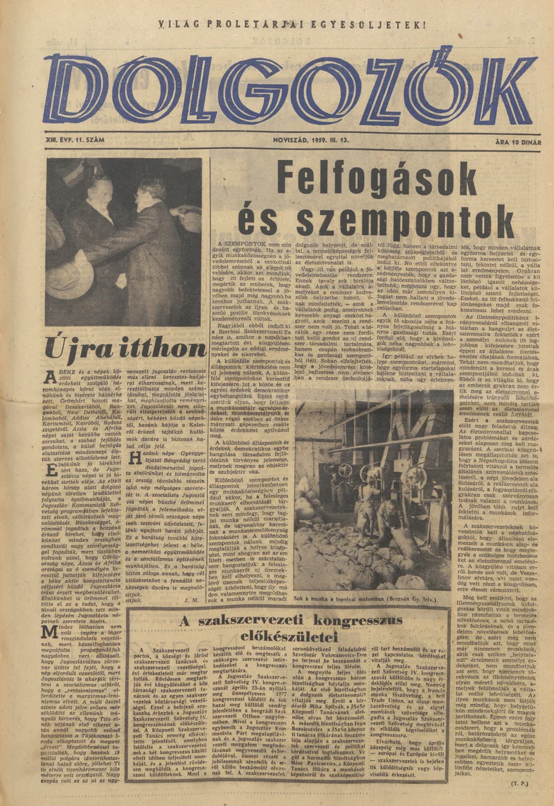 Dolgozók, 13. évf. 1959. március 13. 11. sz.
