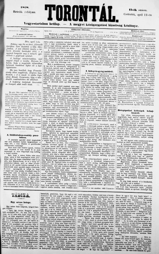 Torontál, 7. évf. 1878. április 11. 15. sz.