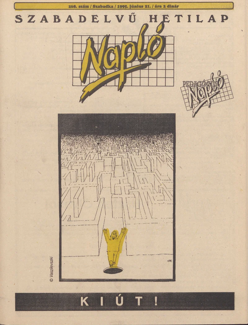 Napló - Szabadelvű hetilap, 6. évf. 1995. június 21. 268. sz.