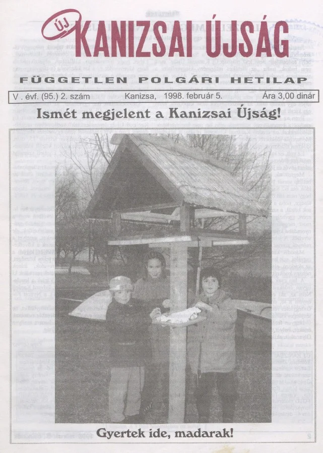 Új Kanizsai Újság, 5. évf. 1998. február 5. 2. sz.