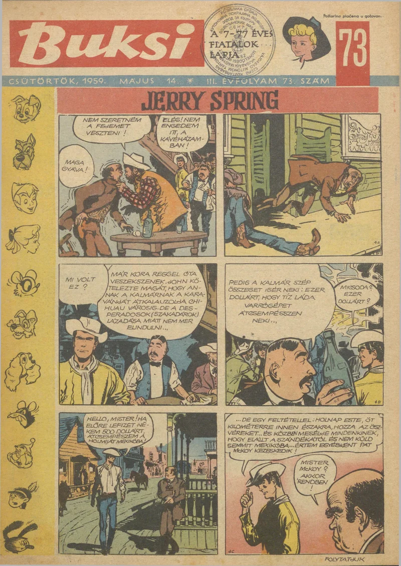 Buksi, 3. évf. 1959. május 14. 73. sz.