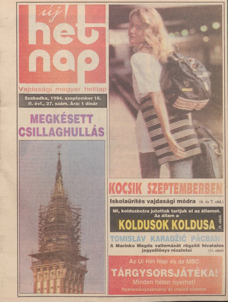 Új Hét Nap, 2. évf. 1994. szeptember 16. 37. sz.