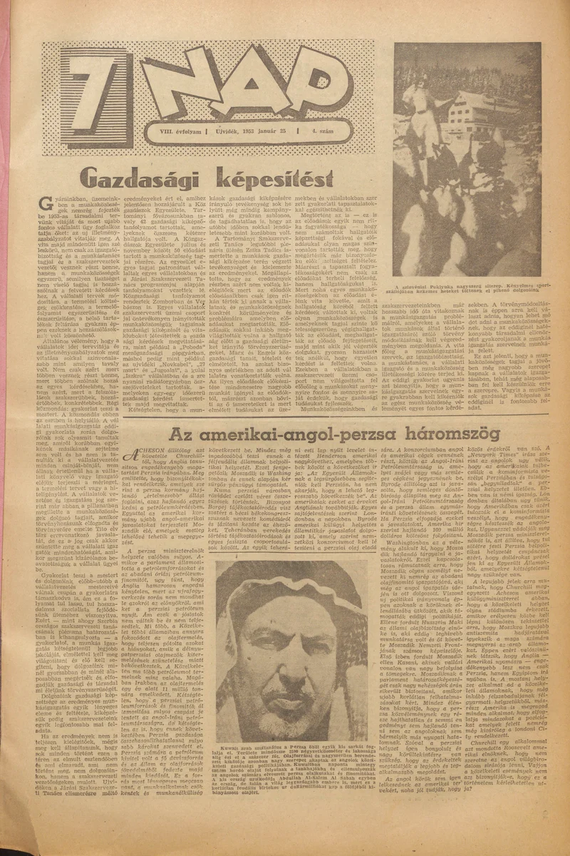 7 Nap, 8. évf. 1953. január 25. 4. sz. 1–12. oldal