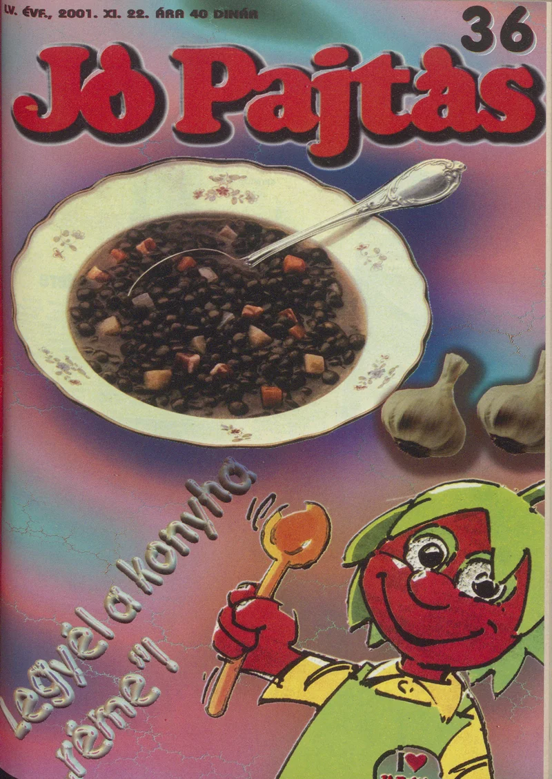 Jó Pajtás, 55. évf. 2001. november 22. 36. sz.