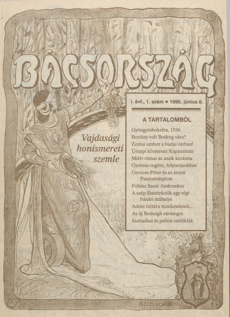 Bácsország, 1. évf. 1995. június 8. 1. sz.