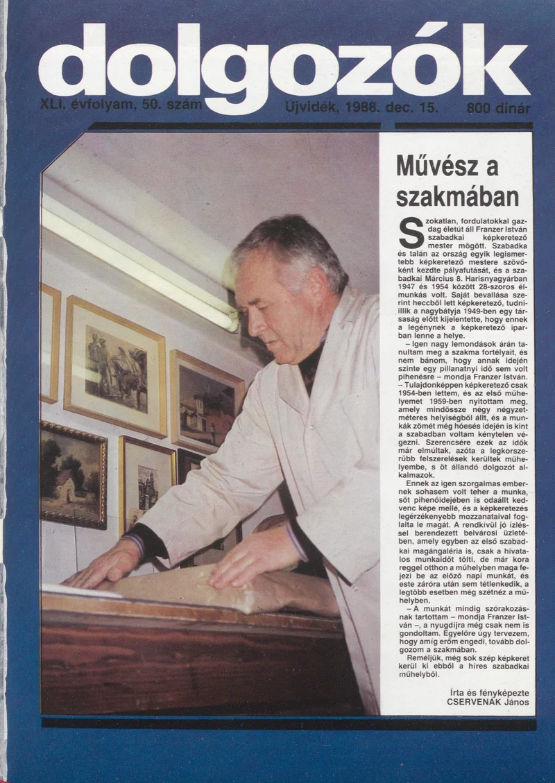Dolgozók, 42. évf. 1988. december 15. 50. sz.