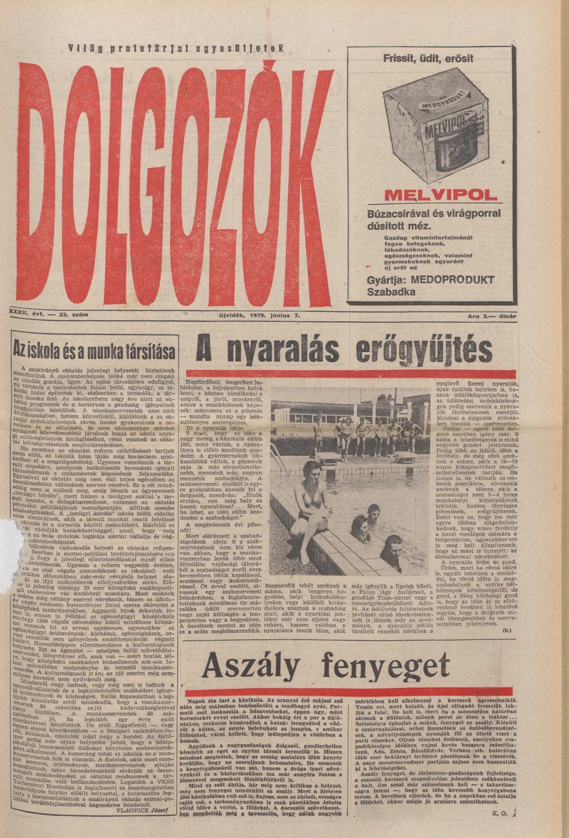 Dolgozók, 33. évf. 1979. június 7. 23. sz.