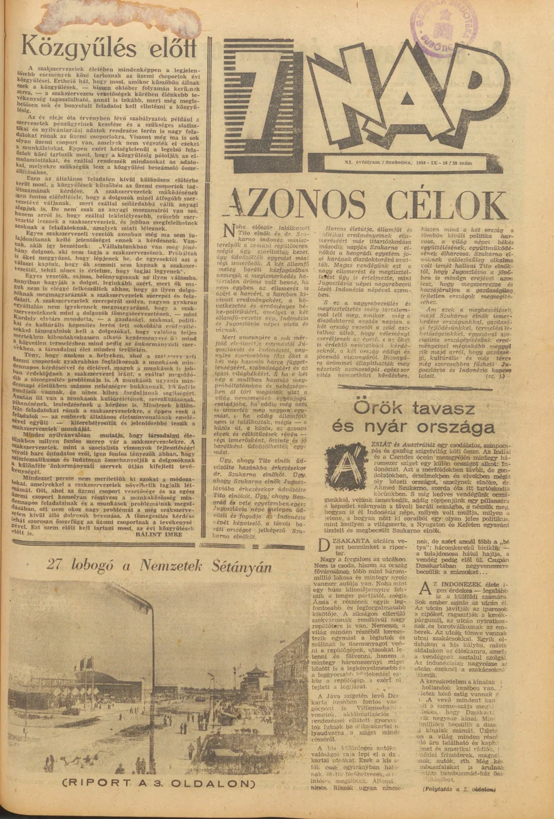 7 Nap, 11. évf. 1956. szeptember 16. 38. sz.