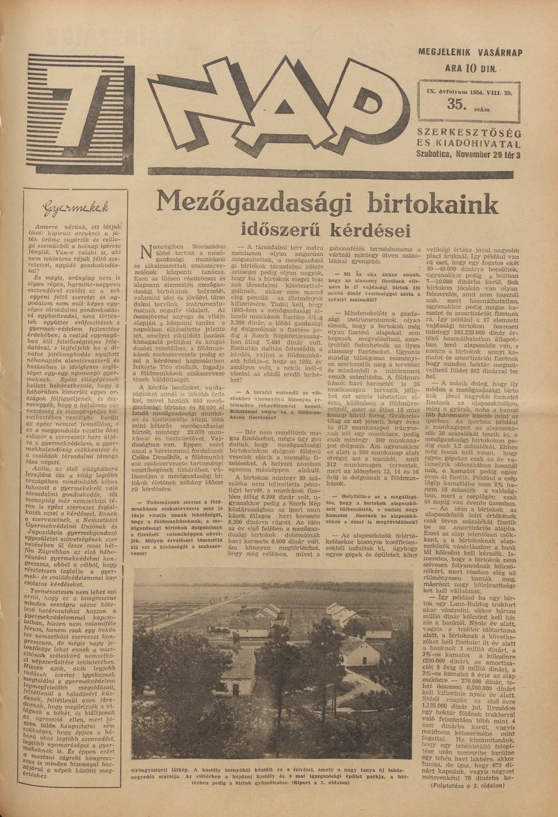 7 Nap, 9. évf. 1954. augusztus 29. 35. sz. 1–12. oldal