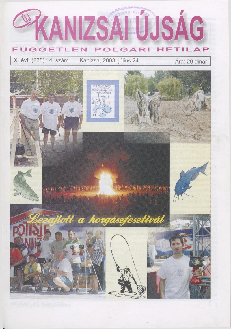 Új Kanizsai Újság, 10. évf. 2003. július 24. 14. sz.