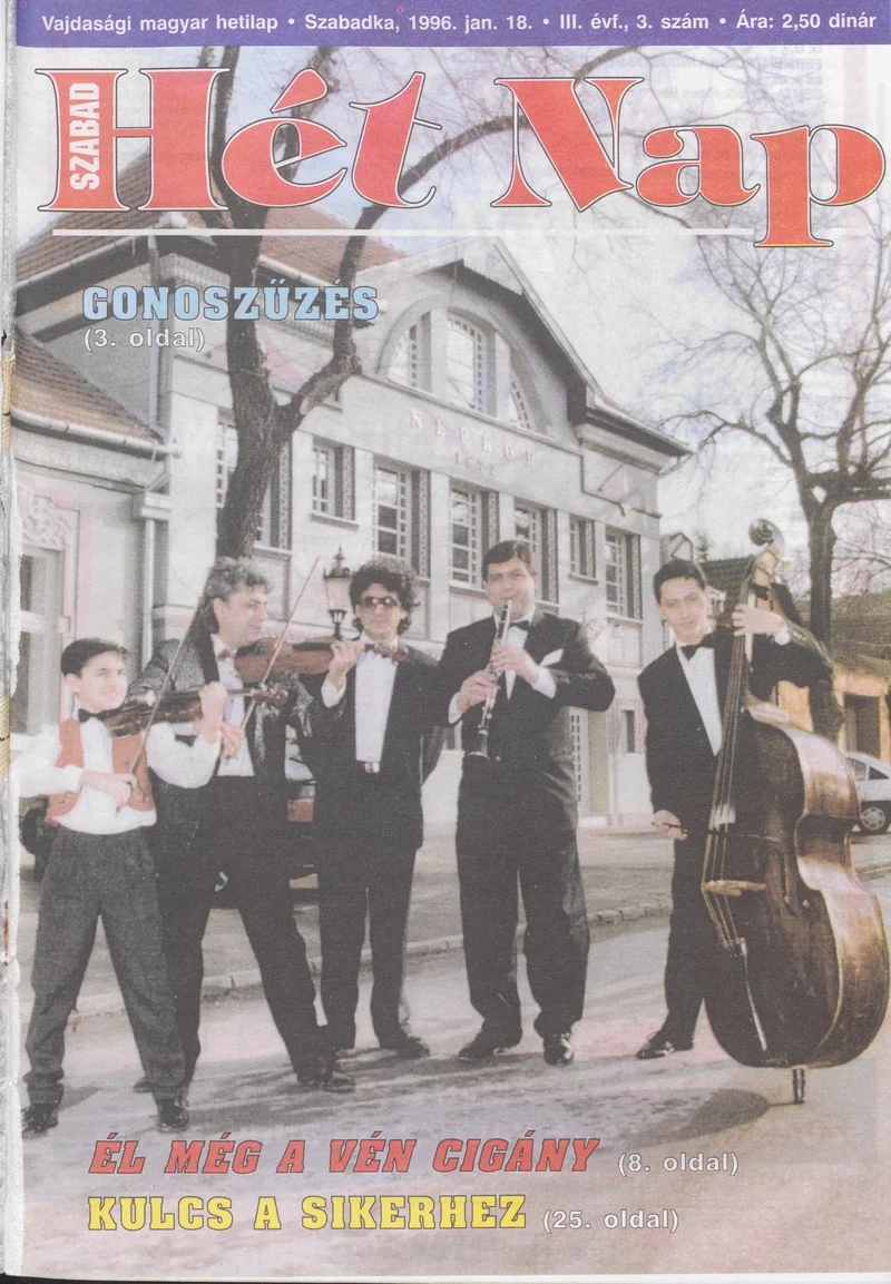 Szabad Hét Nap, 3. évf. 1996. január 18. 3. sz.