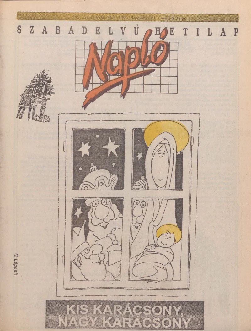 Napló - Szabadelvű hetilap, 5. évf. 1994. december 21. 242. sz.