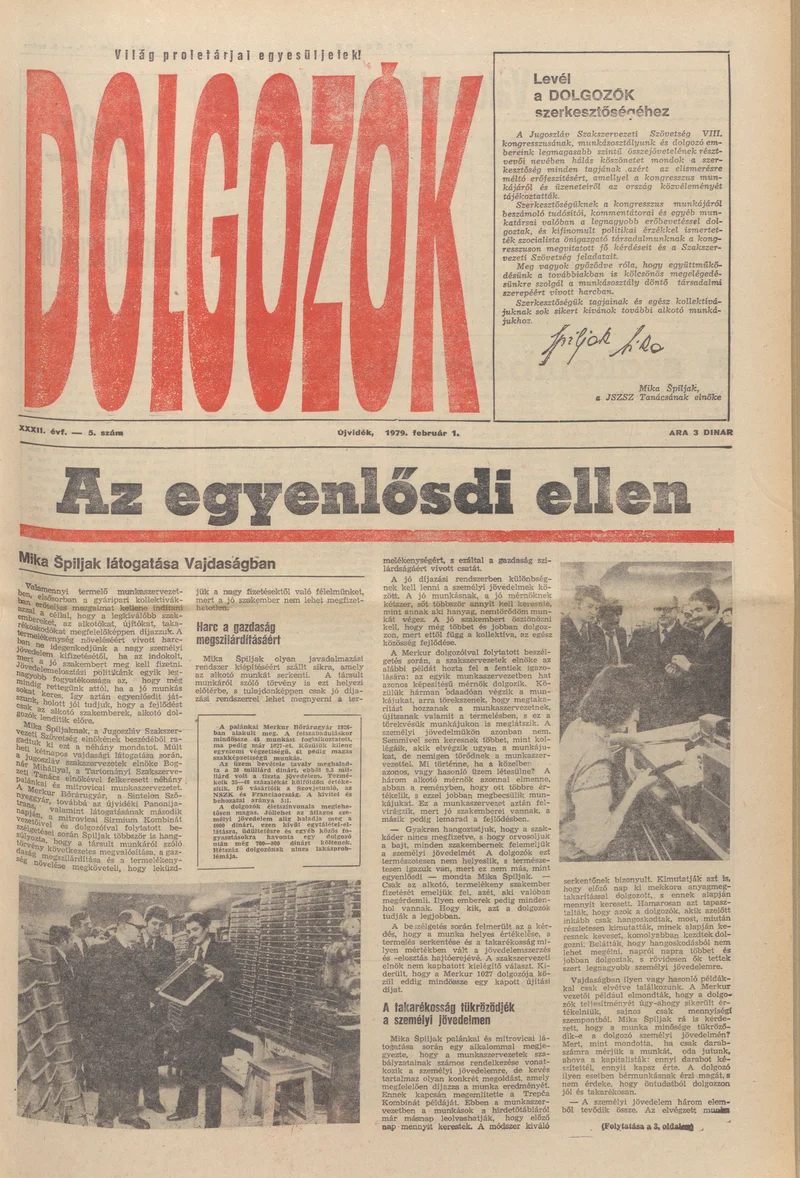 Dolgozók, 33. évf. 1979. február 1. 5. sz.