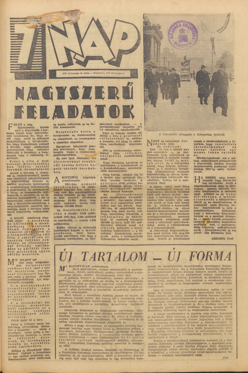 7 Nap, 12. évf. 1957. december 8. 50. sz.