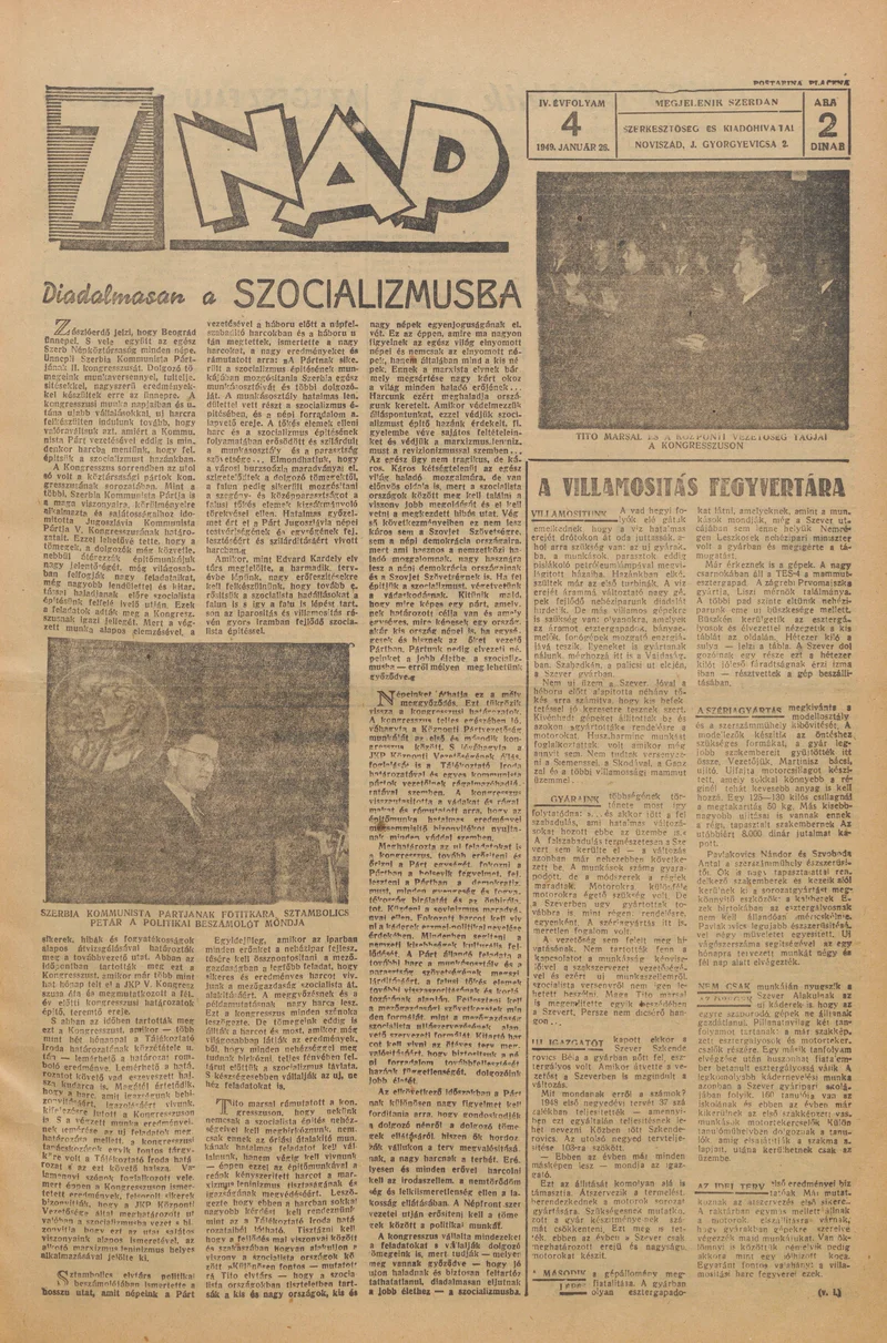 7 Nap, 4. évf. 1949. január 26. 4. sz. 1–4. oldal