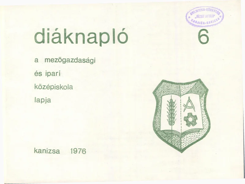 Diáknapló, 2. évf. 1976. 6. sz.