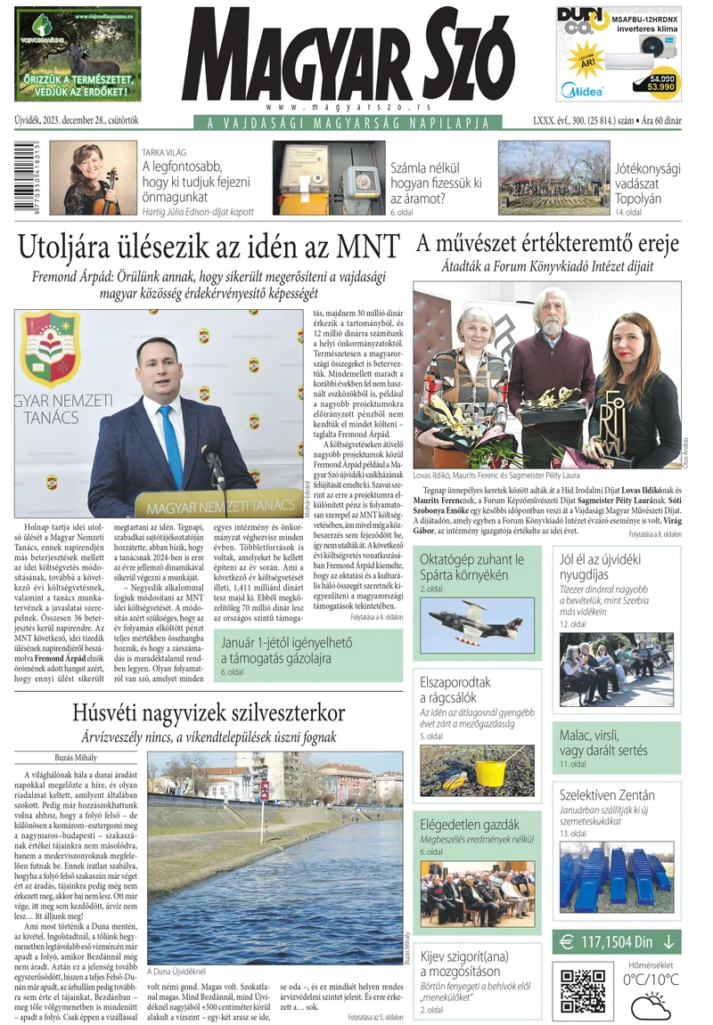 Magyar Szó, 80. évf. 2023. december 28. 300. sz.