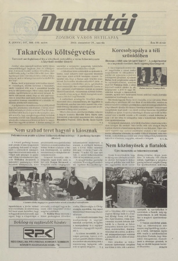 Dunatáj, 10. évf. 2008. december 31. 508–510. sz.