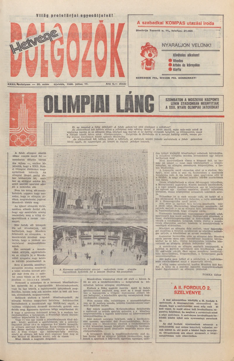 Dolgozók, 34. évf. 1980. július 17. 28. sz.