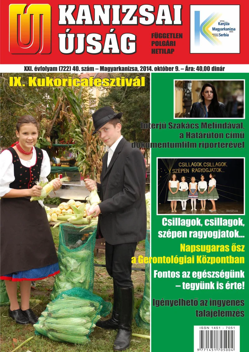 Új Kanizsai Újság, 21. évf. 2014. október 9. 40. sz.