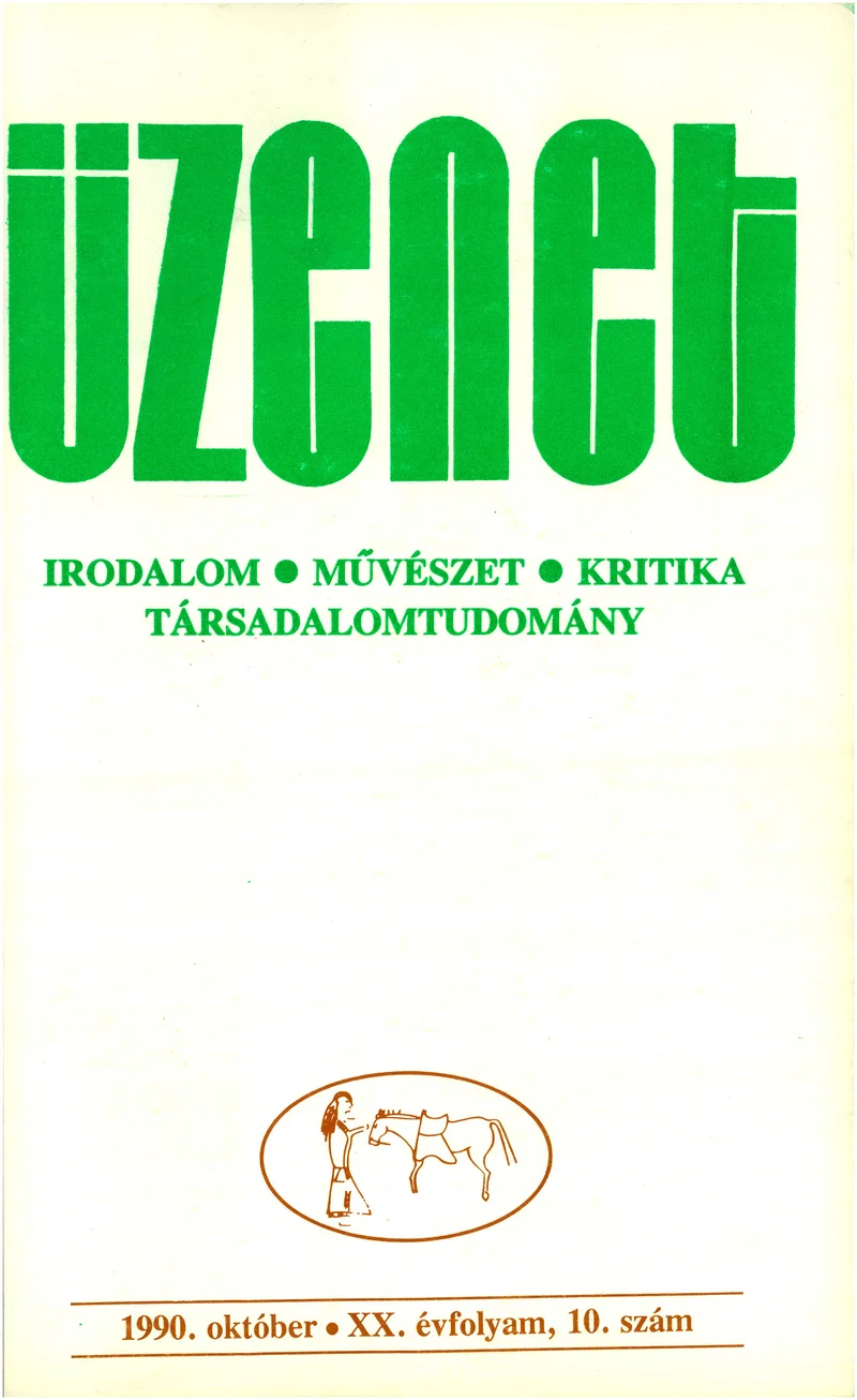 Üzenet, 20. évf. 1990. október. 10. sz. 727–820. oldal
