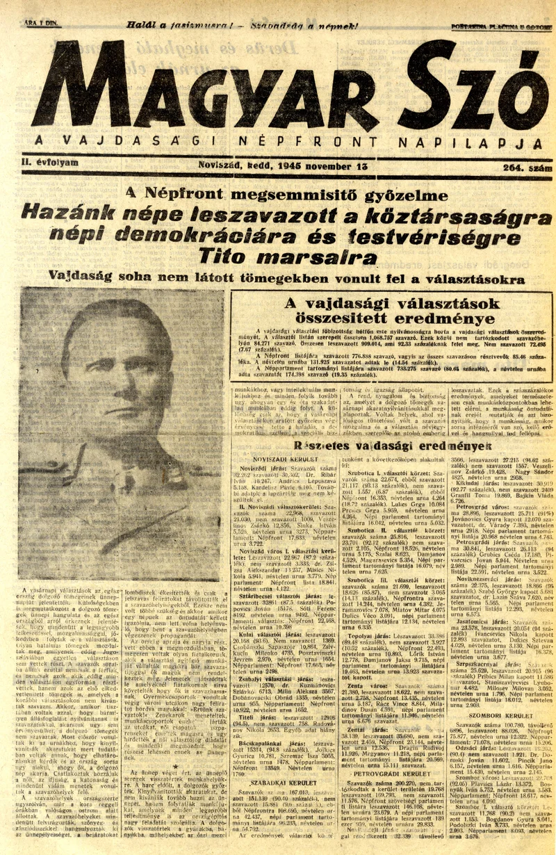Magyar Szó, 2. évf. 1945. november 13. 264. sz. 1–4. oldal
