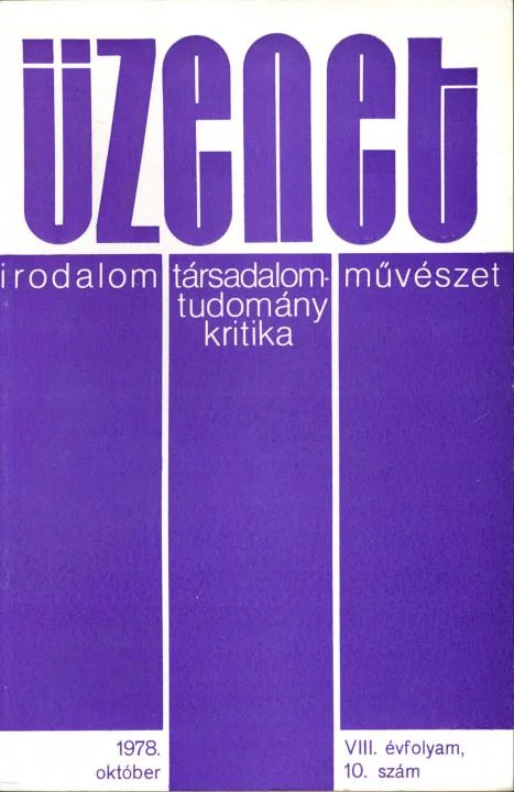 Üzenet, 8. évf. 1978. október. 10. sz. 531–592. oldal