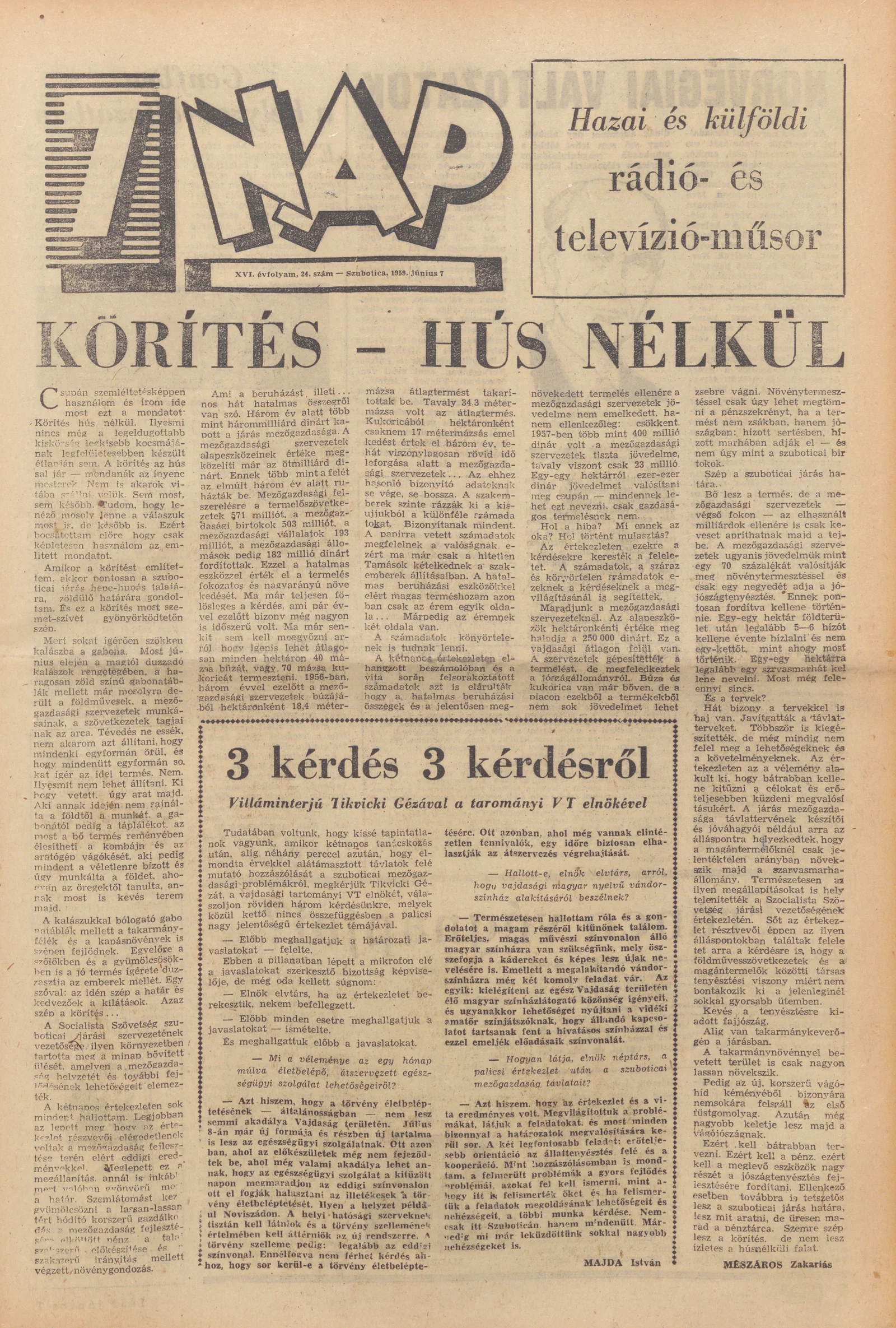 7 Nap, 14. évf. 1959. június 7. 24. sz. 1–20. oldal