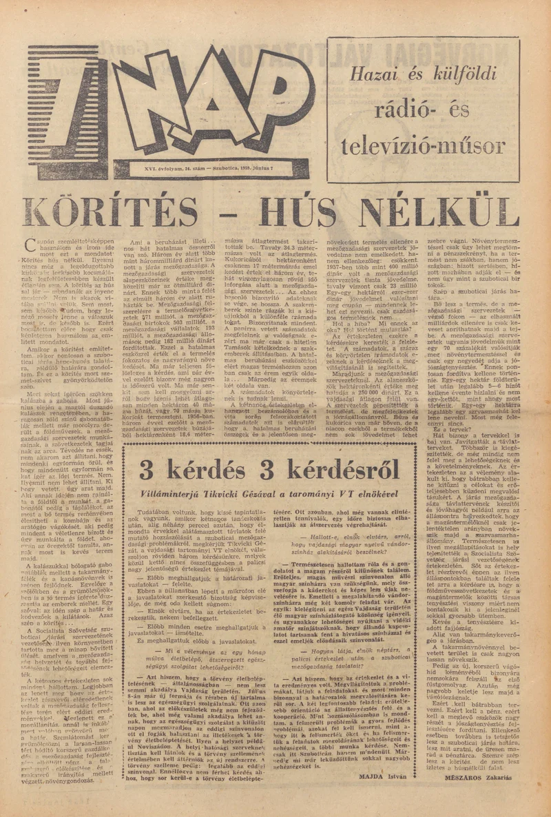 7 Nap, 14. évf. 1959. június 7. 24. sz. 1–20. oldal