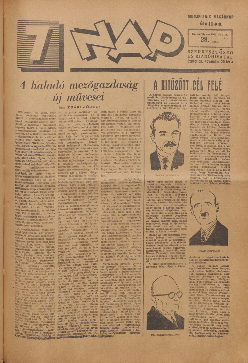 7 Nap, 9. évf. 1954. július 11. 28. sz. 1–16. oldal