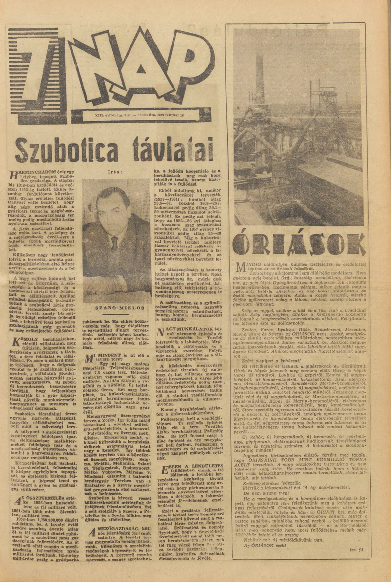 7 Nap, 13. évf. 1958. február 16. 8. sz.