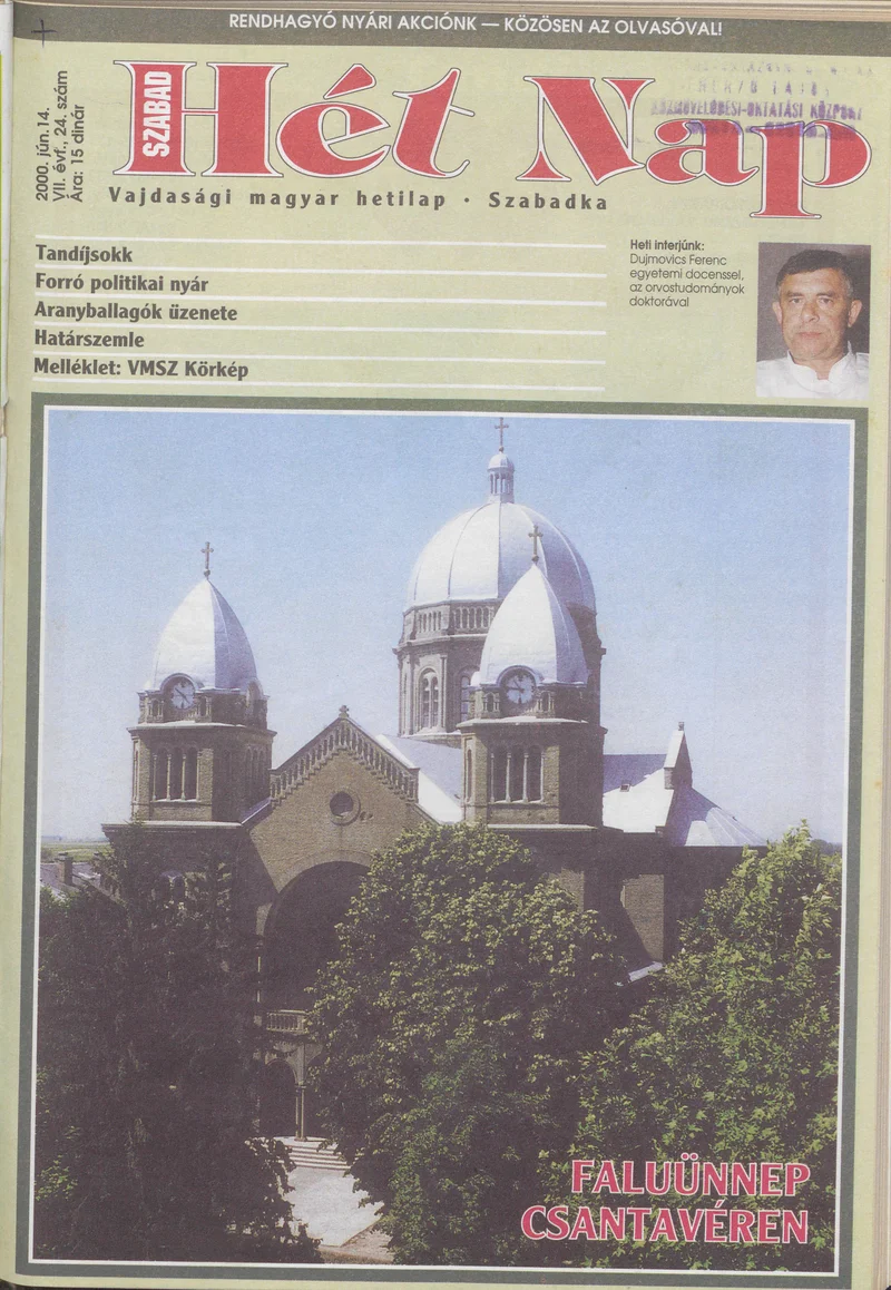 Szabad Hét Nap, 7. évf. 2000. június 14. 24. sz.