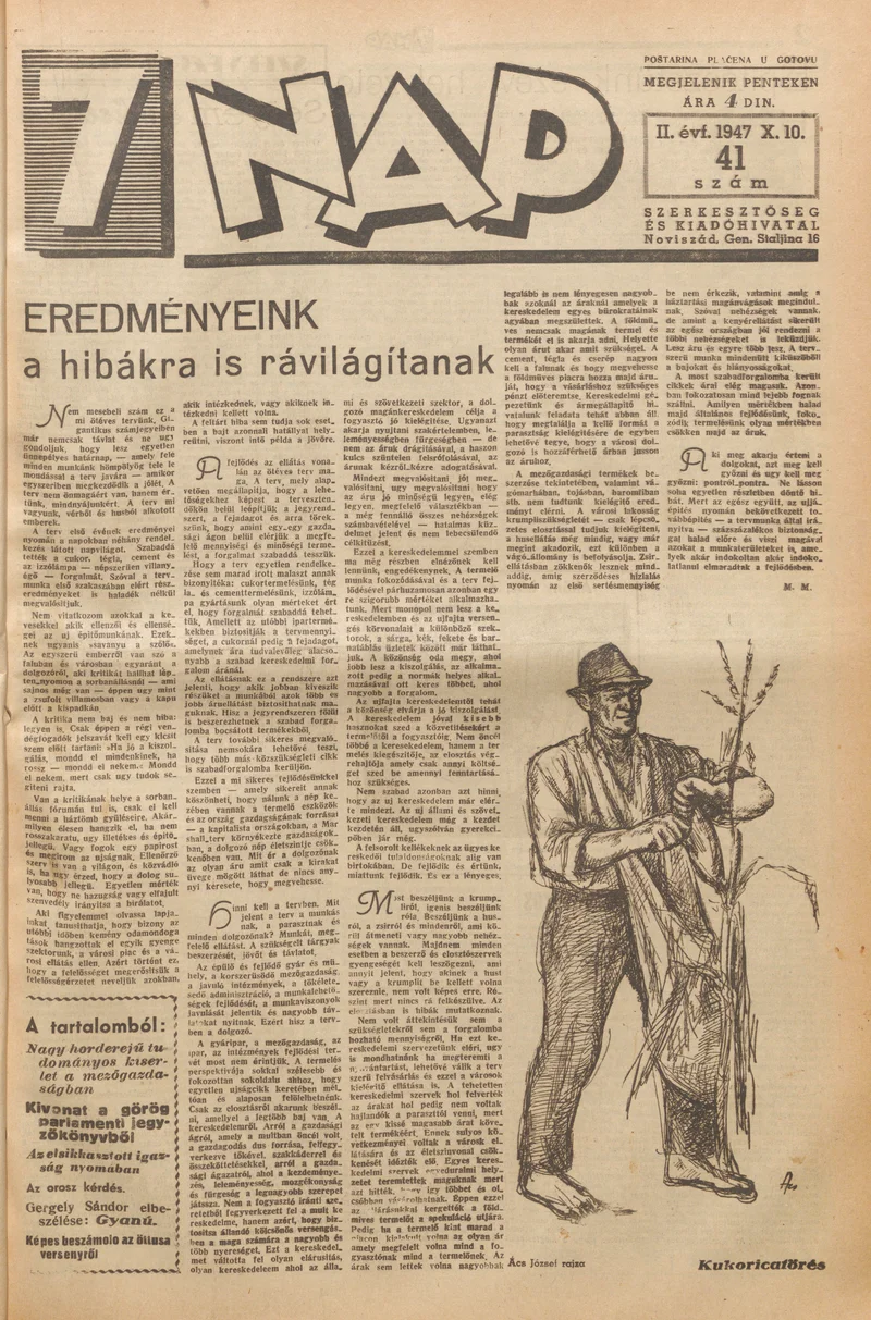 7 Nap, 2. évf. 1947. október 10. 41. sz. 1–10. oldal