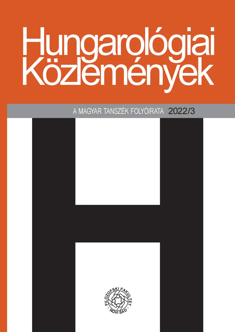 Hungarológiai Közlemények, 53. évf. 2022. 3. sz.