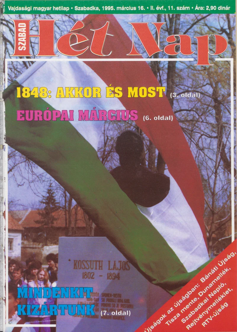 Szabad Hét Nap, 2. évf. 1995. március 16. 11. sz.