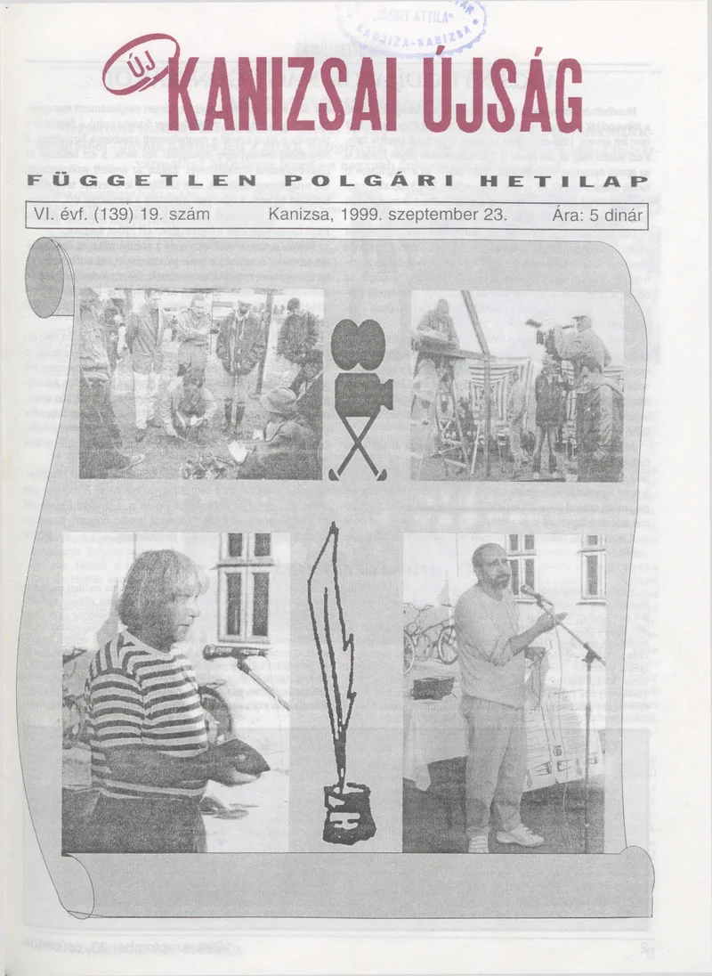 Új Kanizsai Újság, 6. évf. 1999. szeptember 23. 19. sz.