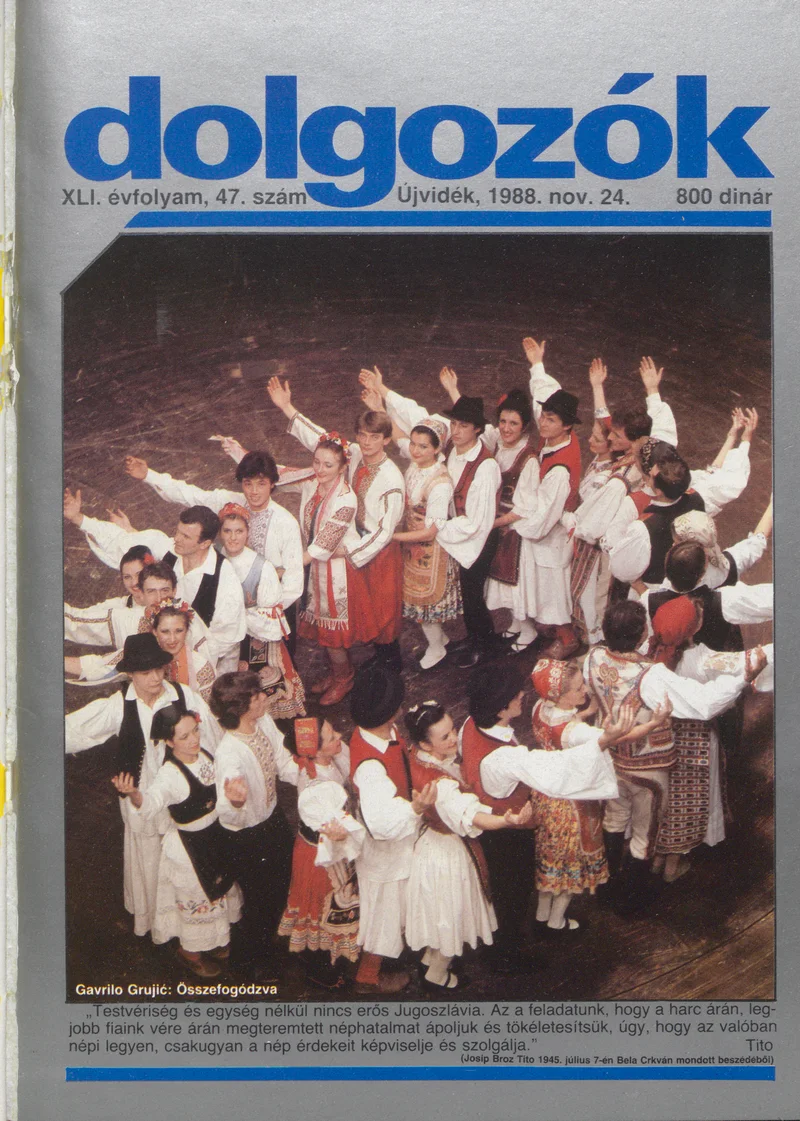 Dolgozók, 42. évf. 1988. november 24. 47. sz.