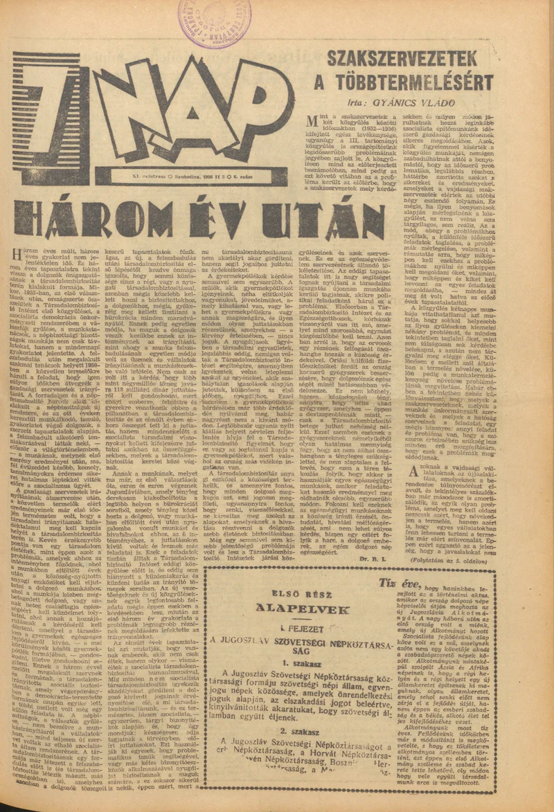 7 Nap, 11. évf. 1956. február 5. 6. sz.