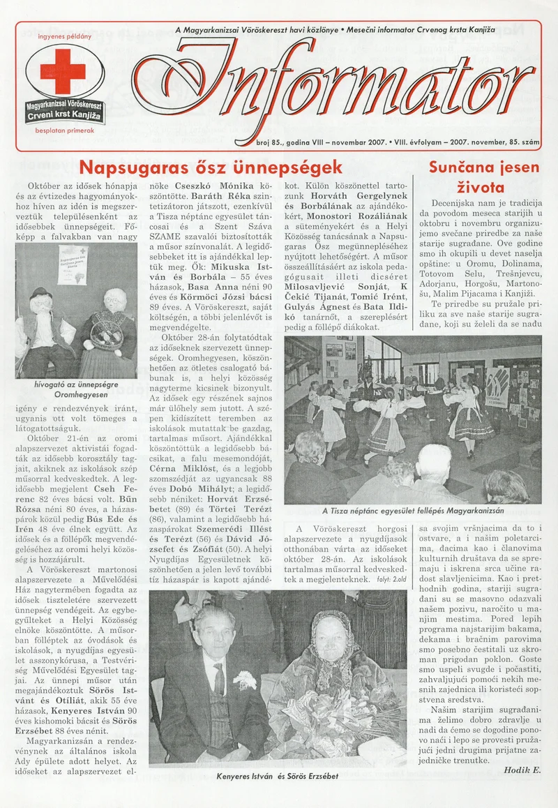 Informator, 8. évf. 2007. november 1. 85. sz.