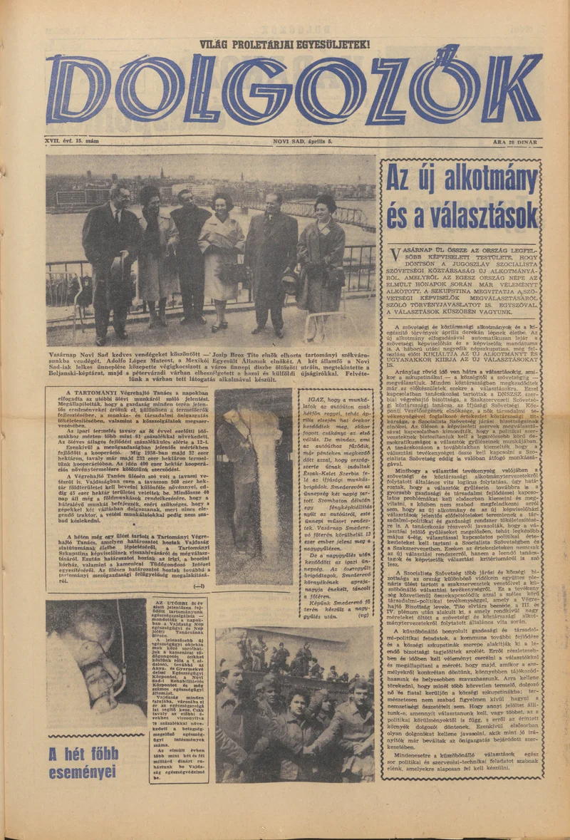 Dolgozók, 17. évf. 1963. április 5. 15. sz.