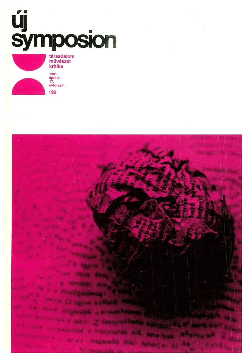 Új Symposion, 17. évf. 1981. április. 192. sz. 105–144. oldal